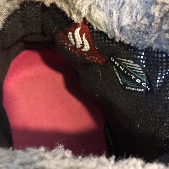 Columbia snow boots grey pink 2 - Picture 9 of 11